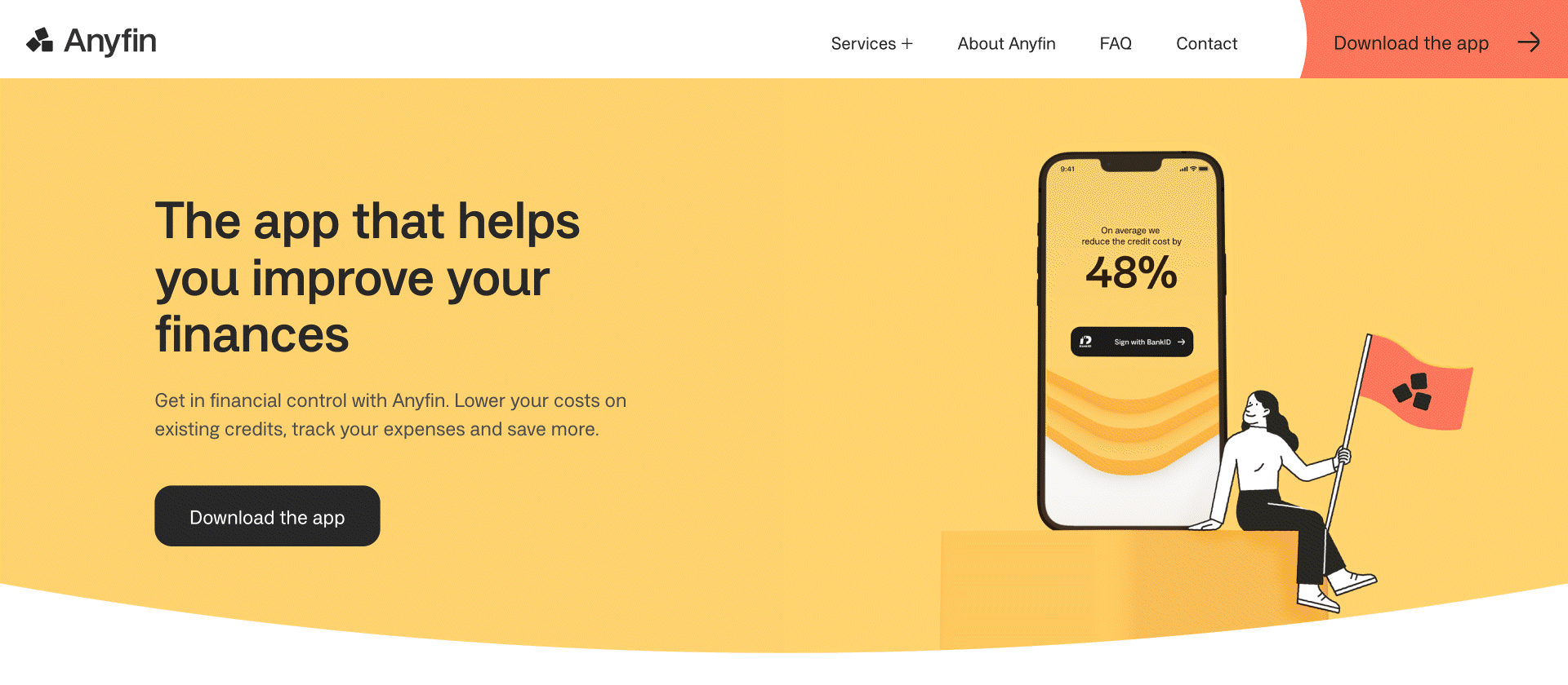 Screenshots from a website