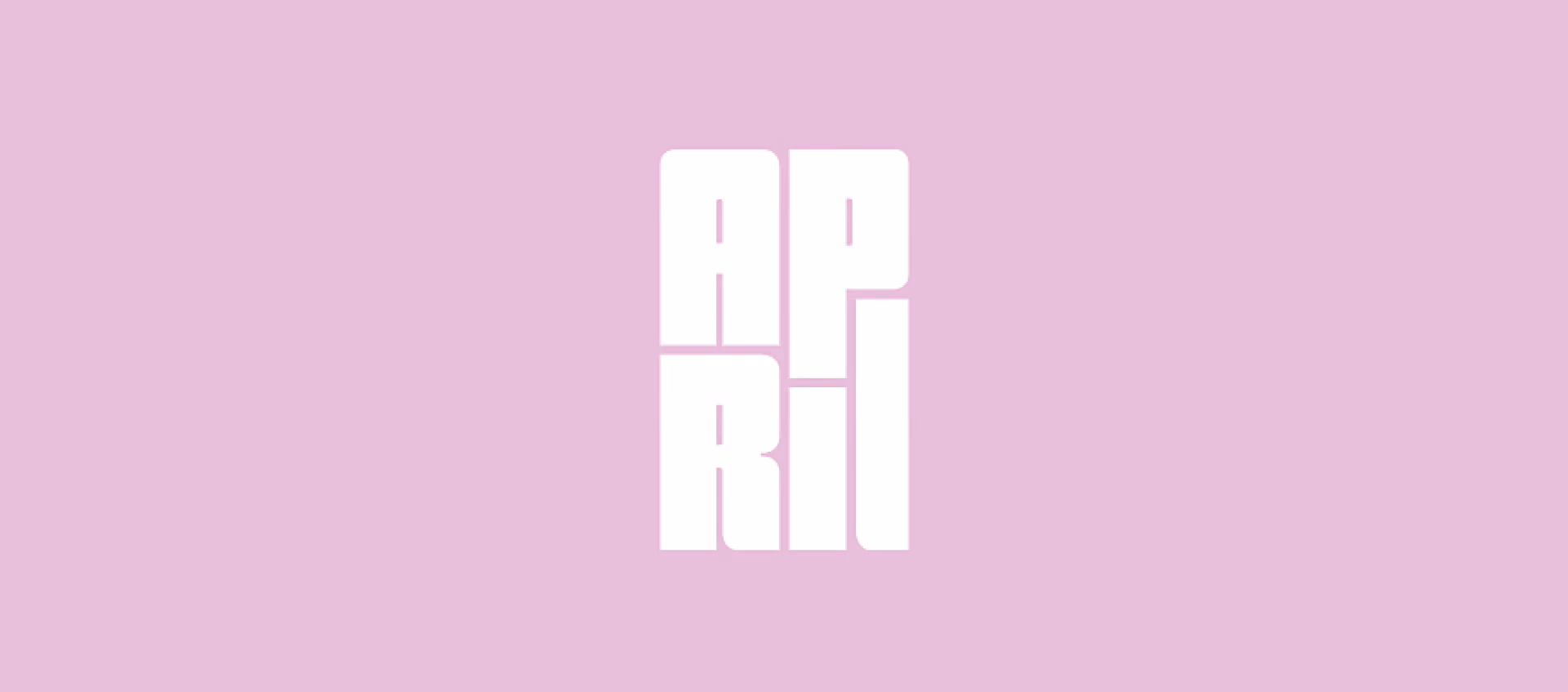 pink background with a logotype