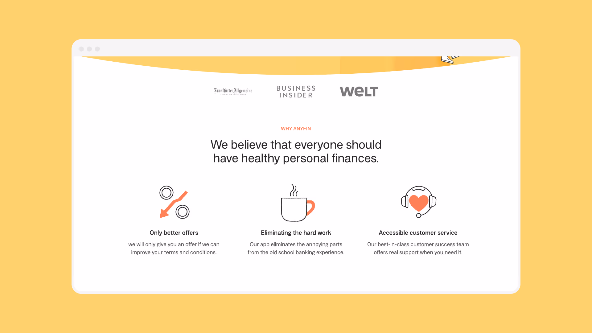 Anyfin – Website