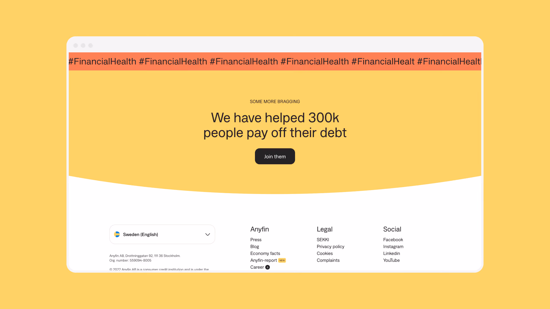 Anyfin – Website