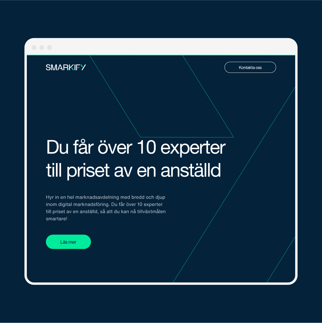 Screenshot of Smarkifys home page
