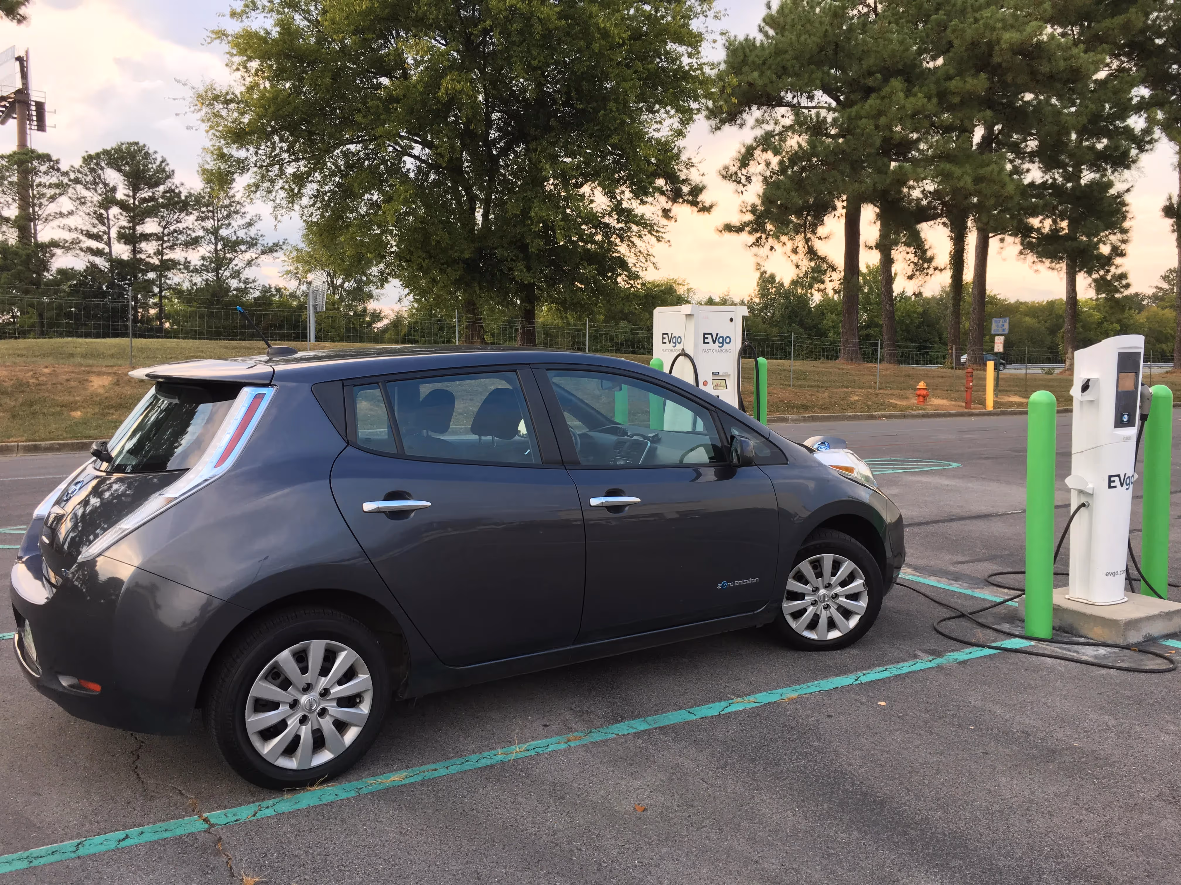 The author's LEAF en route back to home