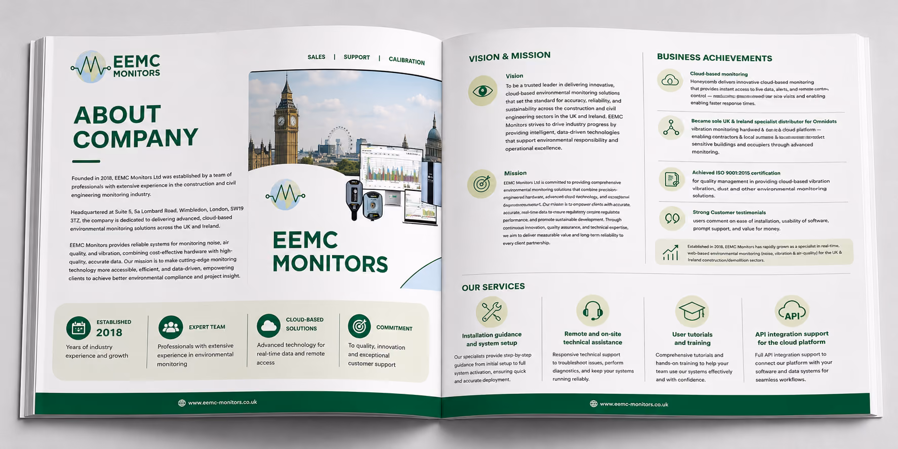 EEMC Monitors Company Profile Booklet cover
