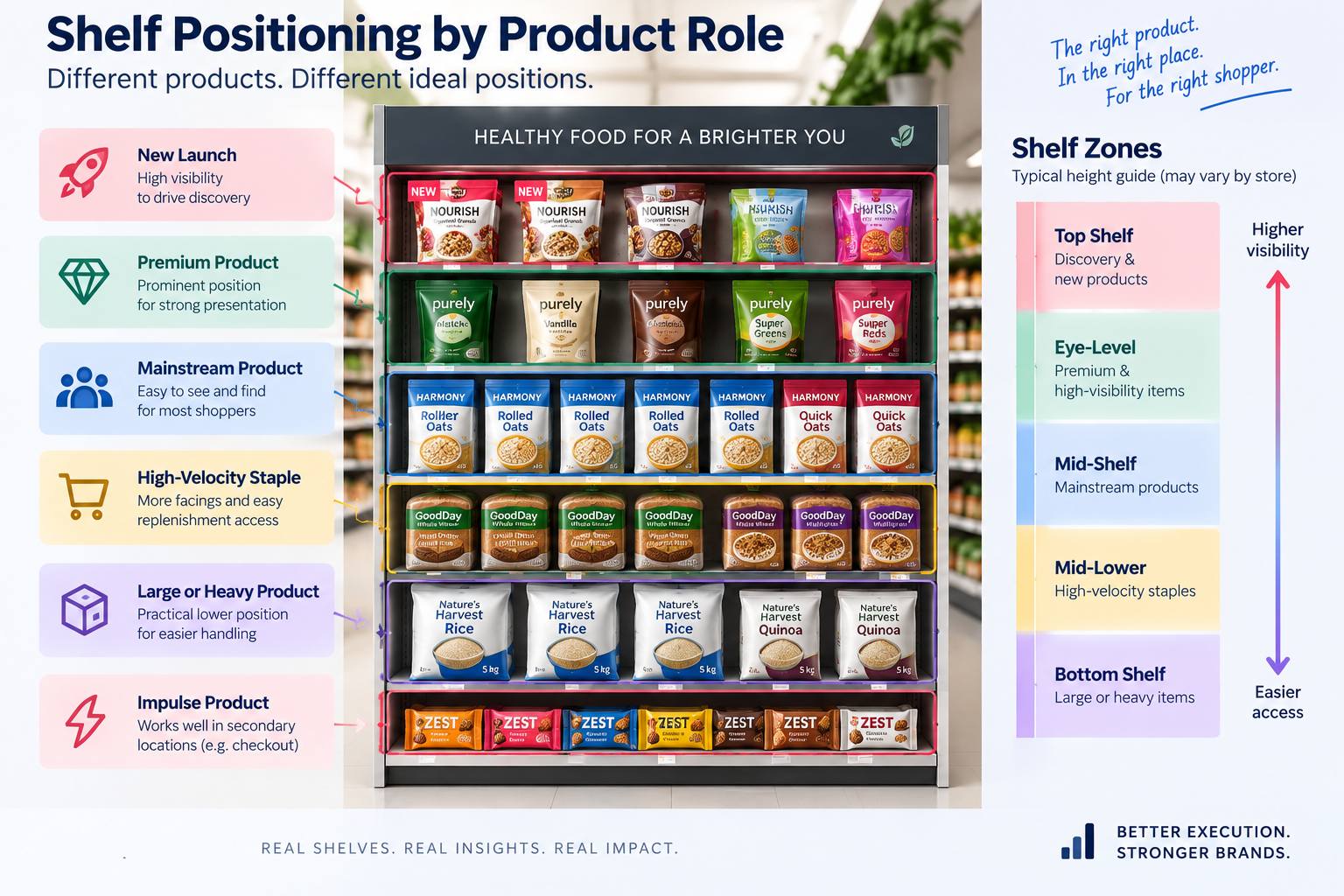 Shelf Positioning → Planogram → Store Shelf