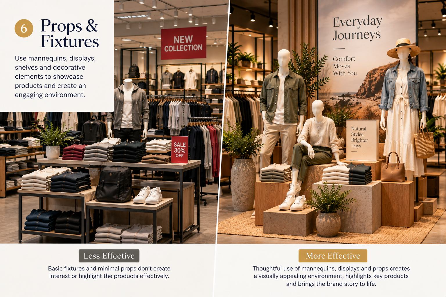 Props and fixtures - 6th Visual merchandising element