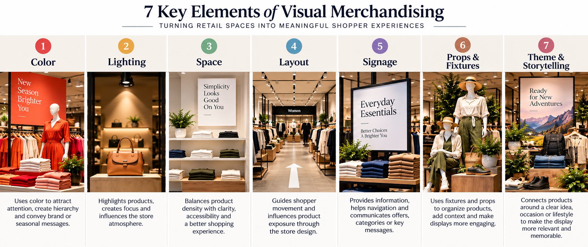7 elements of visual merchandising