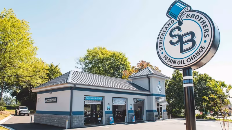 Strickland Brothers 10 Minutes Oil Change top oil franchise with high market demand