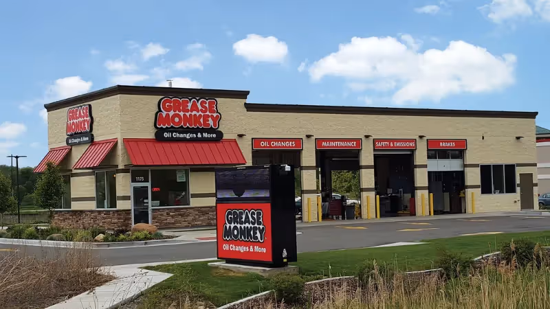 Grease Monkey top oil change franchise with strong brand recognition