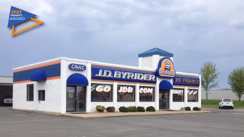J.D. Byrider top car franchise with high market demand