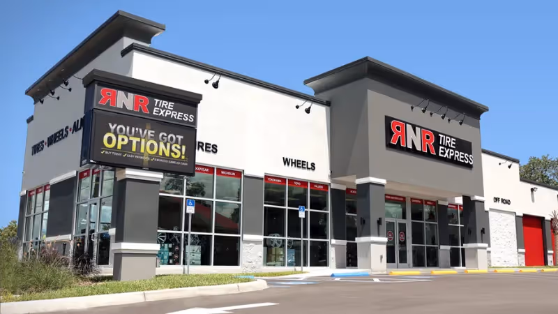 RNR Tire Express top car franchsie with high market demand