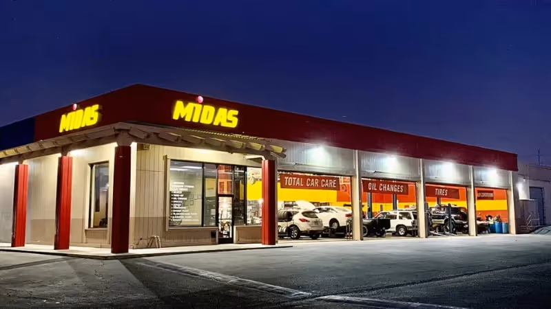 MIDAS top car franchsie with strong brand recognition