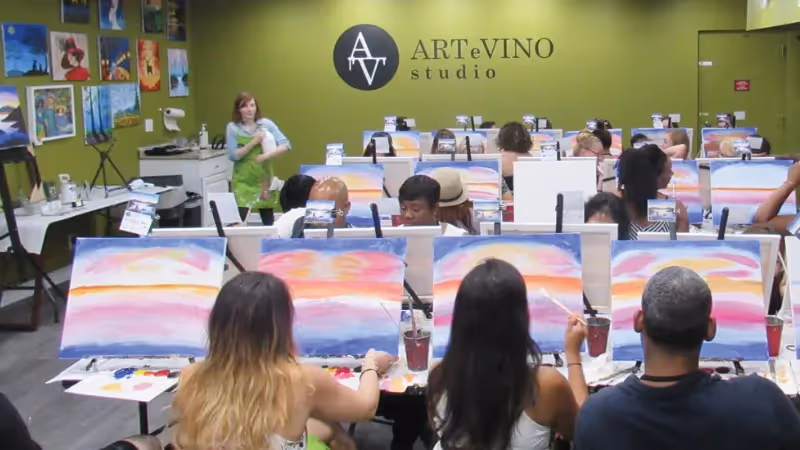 ArteVino Studio top art franchsie with low investment cost