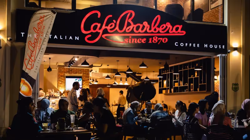 Cafe Barbera top coffee franchise ith low investment cost