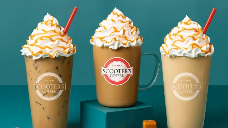 Scooter’s Coffee top coffee franchise with strong brand recognition