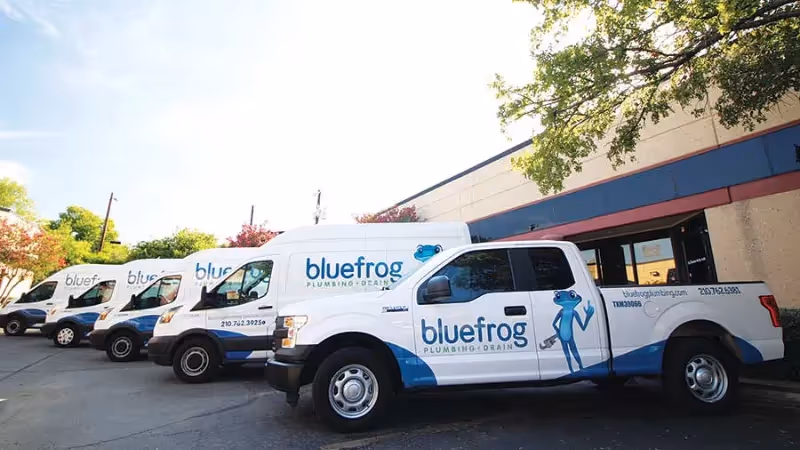 BLUEFROG PLUMBING + DRAIN top plumbing franchise with high market demand