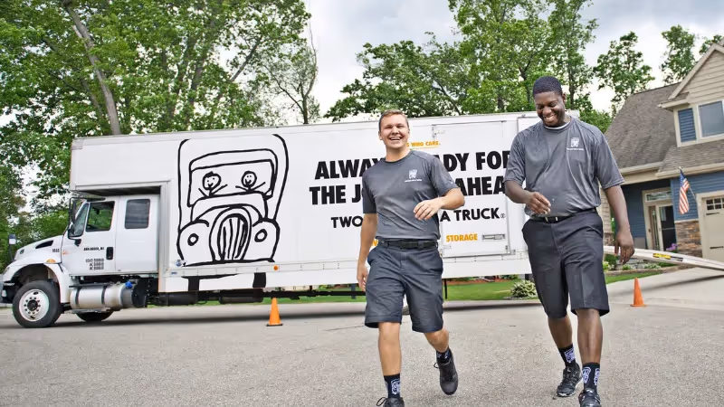 Two Men and a Truck top junk removal franchise with strong brand recognition
