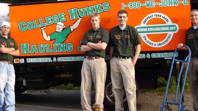 College Hunks Hauling Junk top junk removal franchise with strong brand recognition