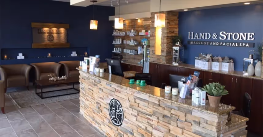 Hand & Stone Massage and Facial Spa top massage franchise with strong brand recognition