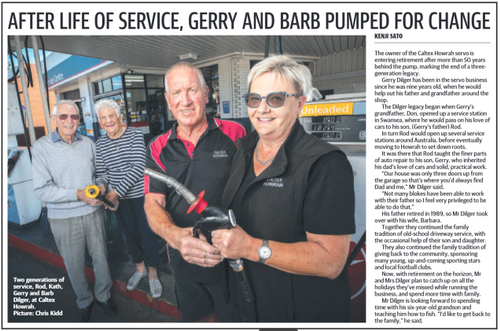 Gerry Dilger: '50 years behind the pump’