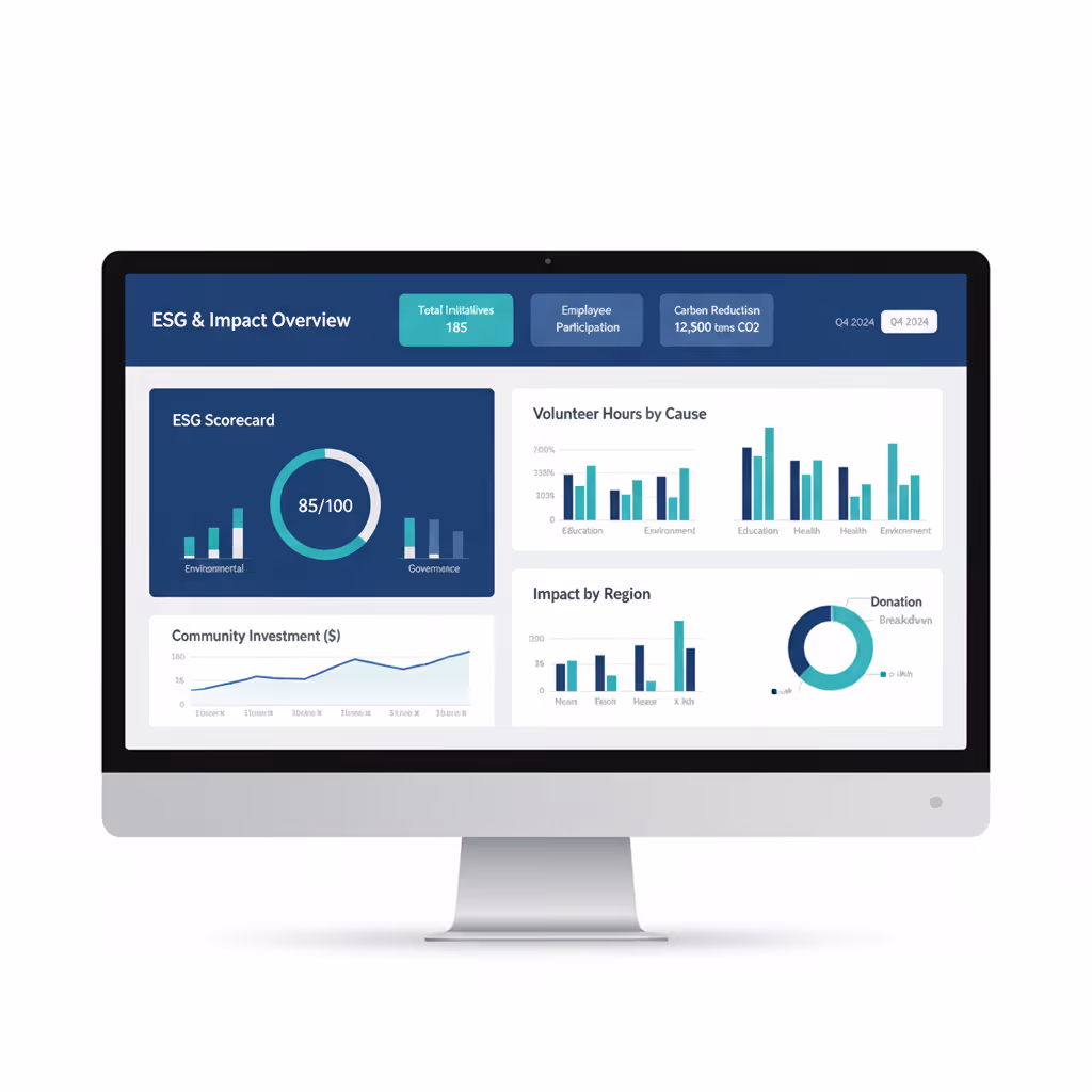 Hub di dati centralizzato con l'etichetta "Single Source of Truth" (fonte unica di verità), con icone per le richieste di sovvenzione, i bilanci, i documenti, le revisioni, i KPI e i registri di conformità che si irradiano verso l'esterno per illustrare l'architettura dei dati unificata in un GMS.