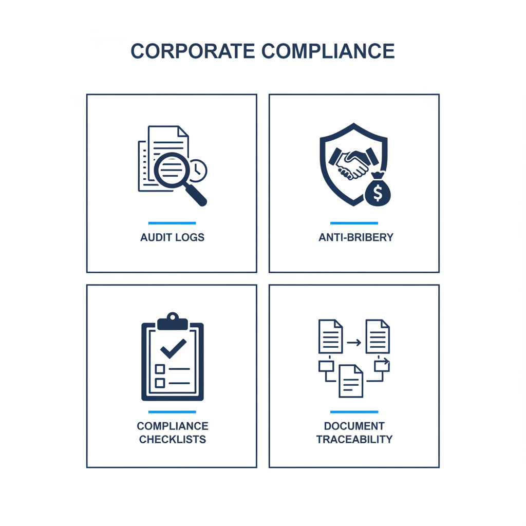 Desktop monitor displaying an enterprise ESG and impact dashboard, including scorecards, charts, regional impact metrics, volunteer hours by cause, community investment trends, and donation breakdown visualizations.