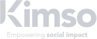 Kimso logo with tagline Empowering social impact