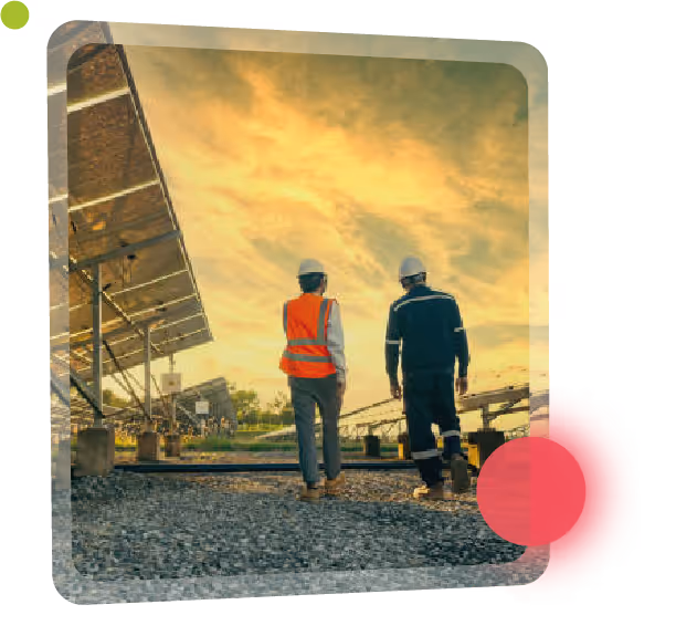 Un lavoratore dell'industria energetica che contribuisce a un programma di impatto sociale