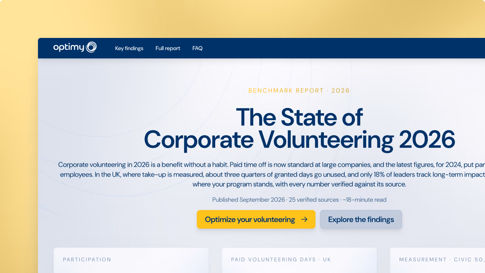 Optimy - The State of Corportate Volunteering