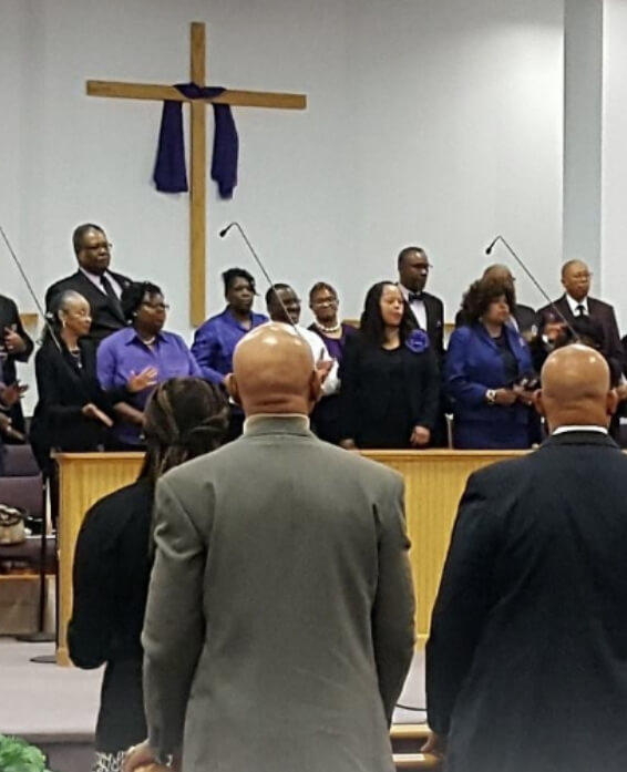 An image clicked during one of the Salvation sessions at Shiloh Baptist church