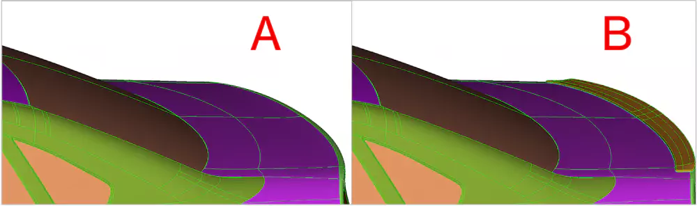 Fig. (16) Aerodynamic devices such as spoilers can contribute to better performance in terms of downforce and aerodynamic resistance (with NC)