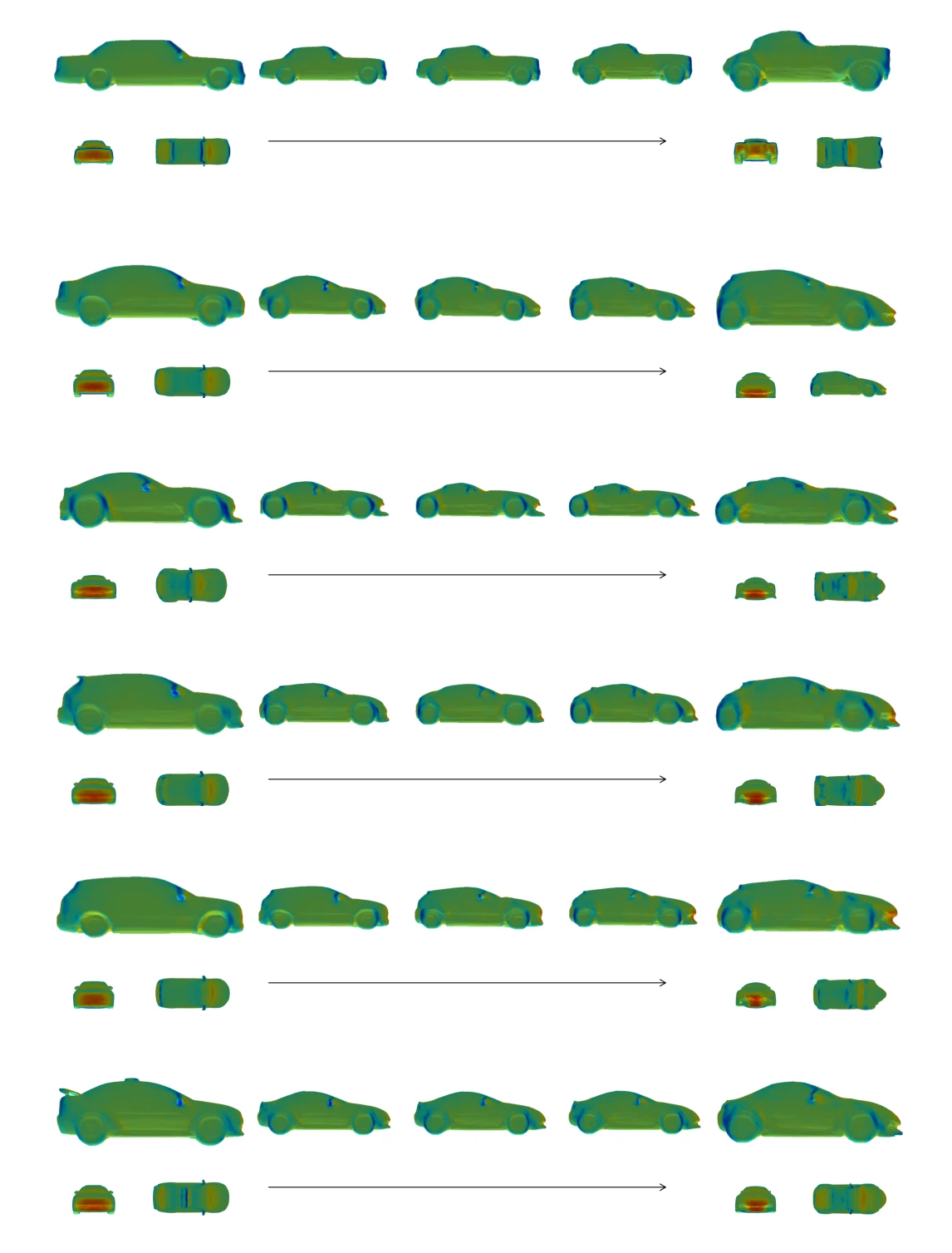 Generative design of new car shapes and aerodynamic prediction via AI (source: EPFL - Neural Concept)