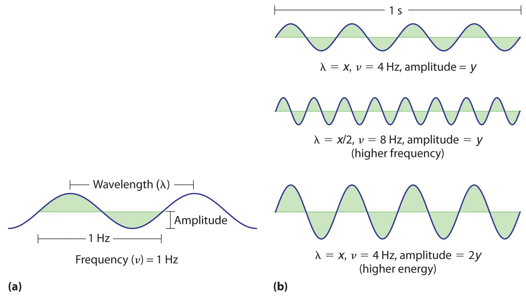 The concepts of Wavelength, Frequency and Amplitude | The Wave Theory of Light - Chemistry LibreTexts