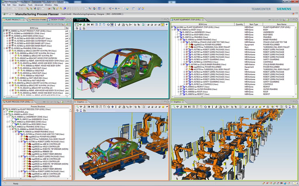 Siemens PLM Software's Tecnomatix | Source: Flickr