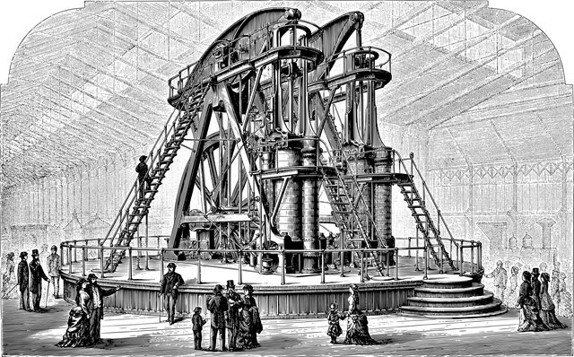 Industry 1.0 marked the shift to mechanized production, using steam and water power