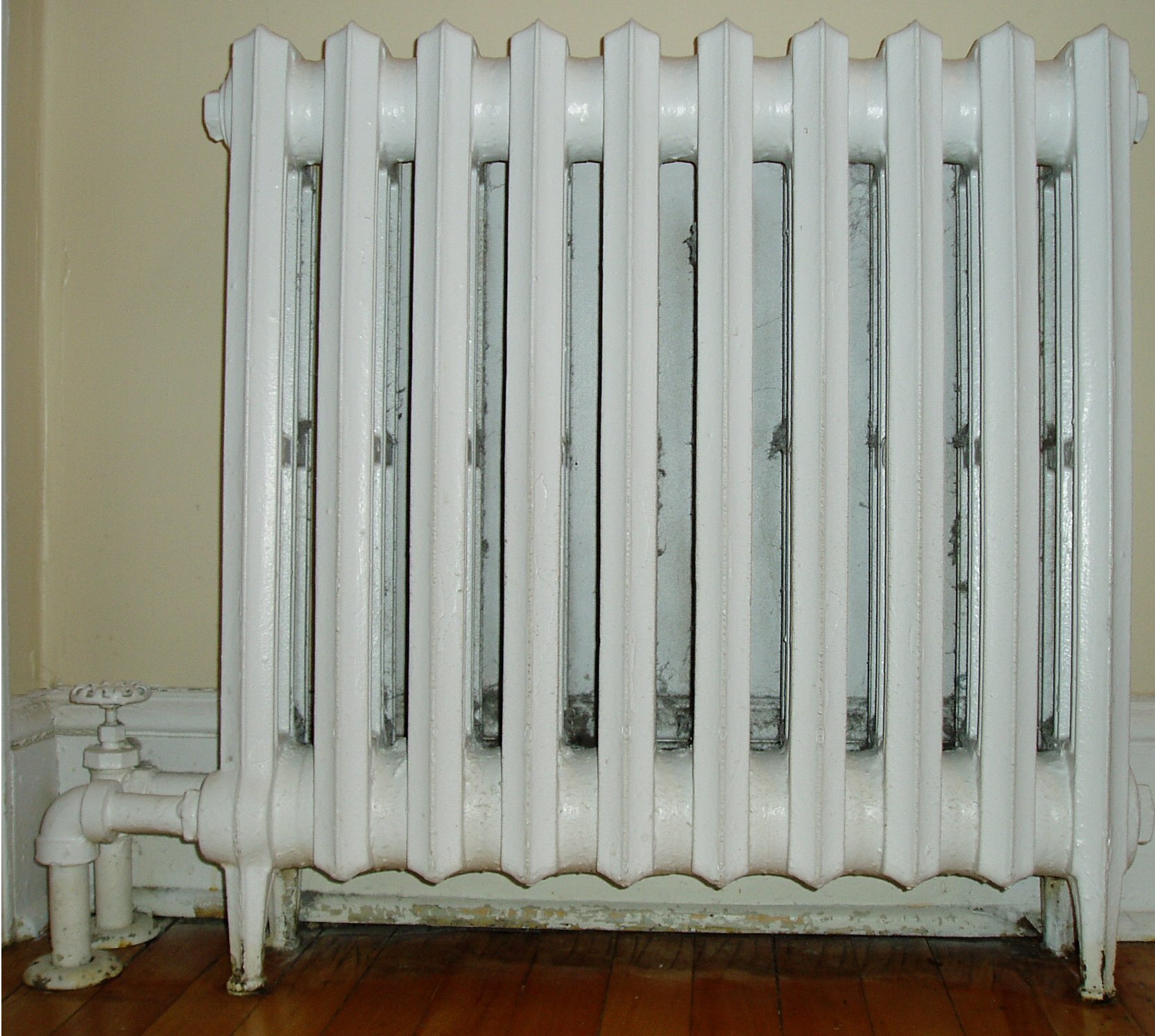 Radiator heating, the most visible example in the heat exchanger market (Wikipedia)