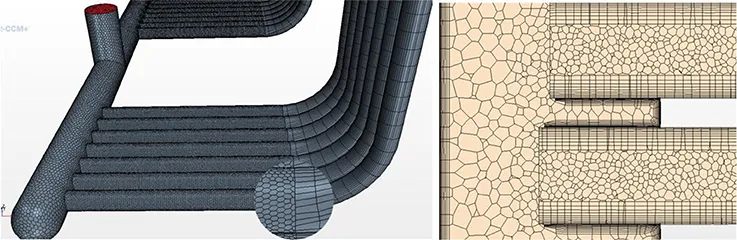 Example of finite volume polyhedral (core) and prismatical / directed cells with Simcenter STAR-CCM+ (doi.org/10.3389/fenrg.2018.00035)