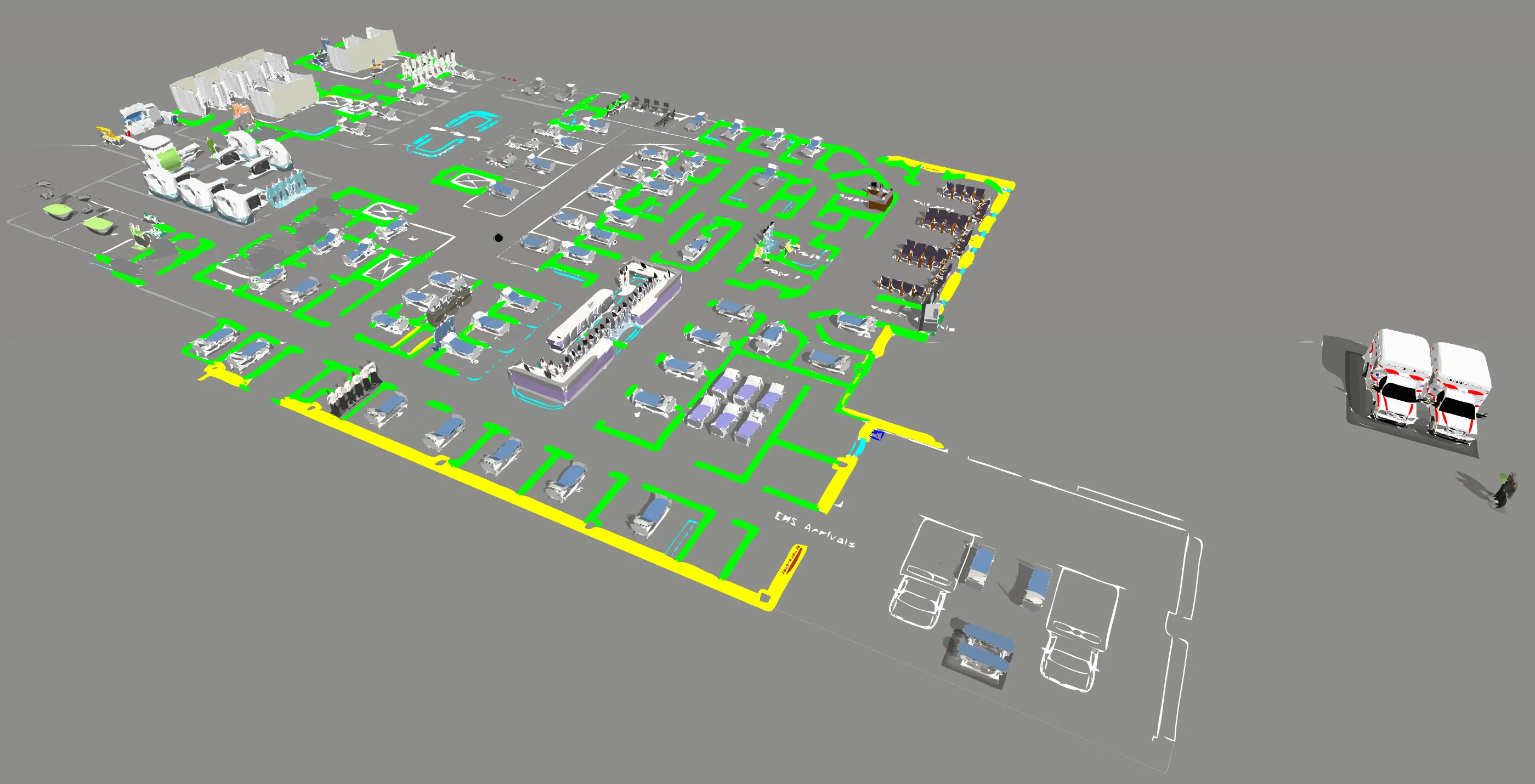 discrete event simulation in emergency department (doi.org/10.7717/peerj-cs.284)
