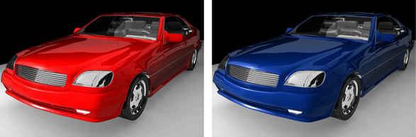 Render layers example: automotive preview with Autodesk Maya (download.autodesk.com)