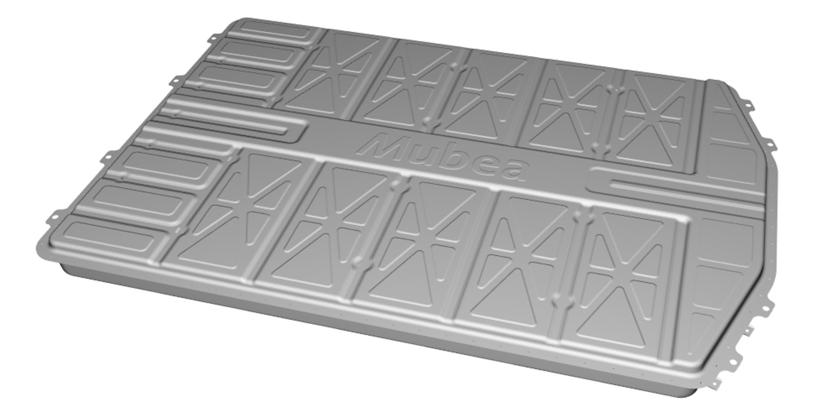 Electric vehicle battery enclosures are optimized for strength (image: Mubea)