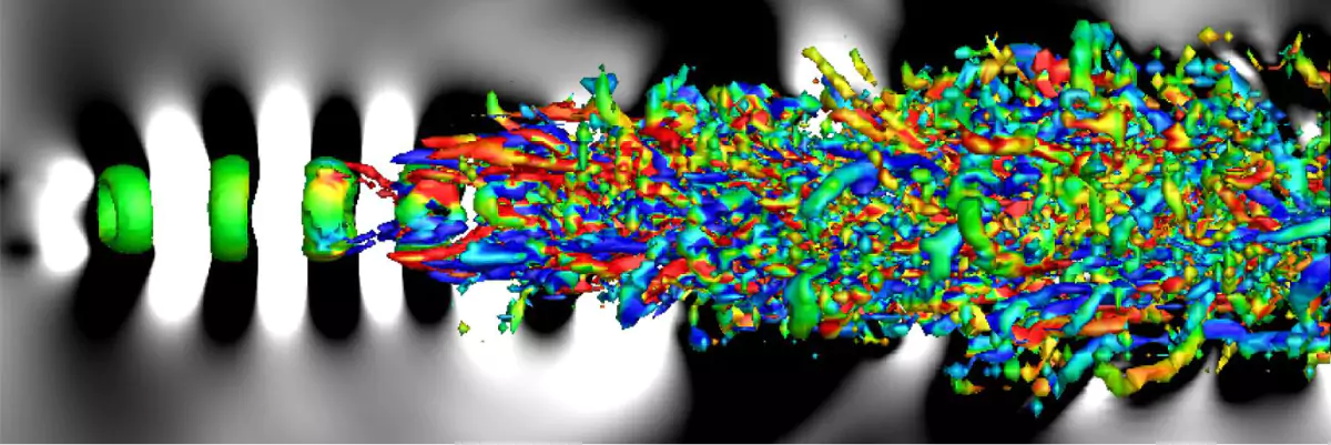 Aeroacoustics is the study of noise generated by fluid flow and can be investigated with CFD. Image source: https://fluids.ac.uk/sig/Aeroacoustics