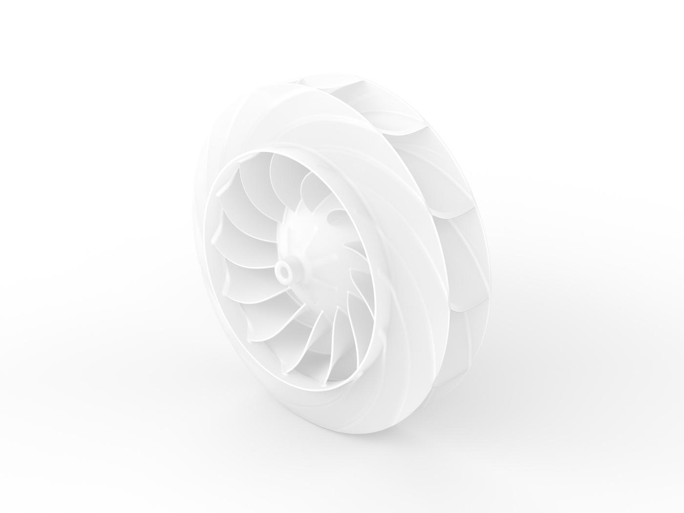 The innovative design enables the MAHLE bionic fan 4 decibels (dB) or 60 percent quieter in comparison with similar components | MAHLE