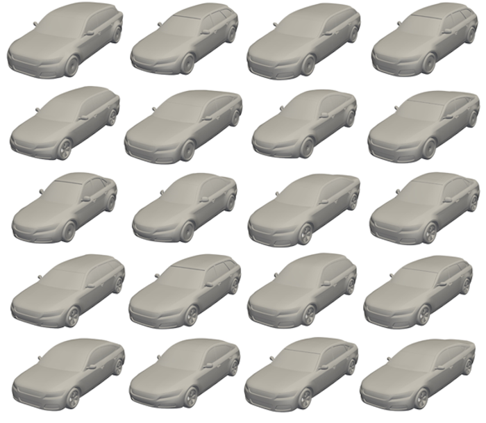 Selected car design samples from DrivAerNet++ | doi.org/10.48550/arXiv.2406.09624