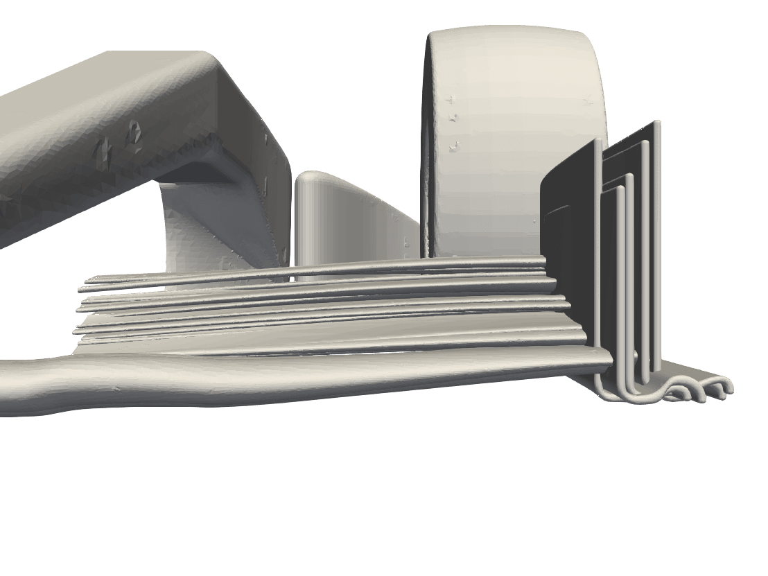 Overlapping front foils taken from 5 randomly sampled shapes - (a) Foils seen from the front