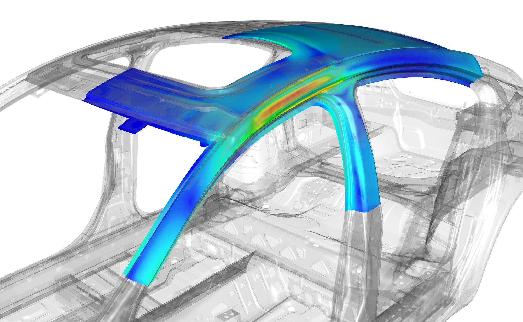 NX8 Simulation - roof_crush | Flick - Siemens PLM Software licensed as CC BY-ND 2.0