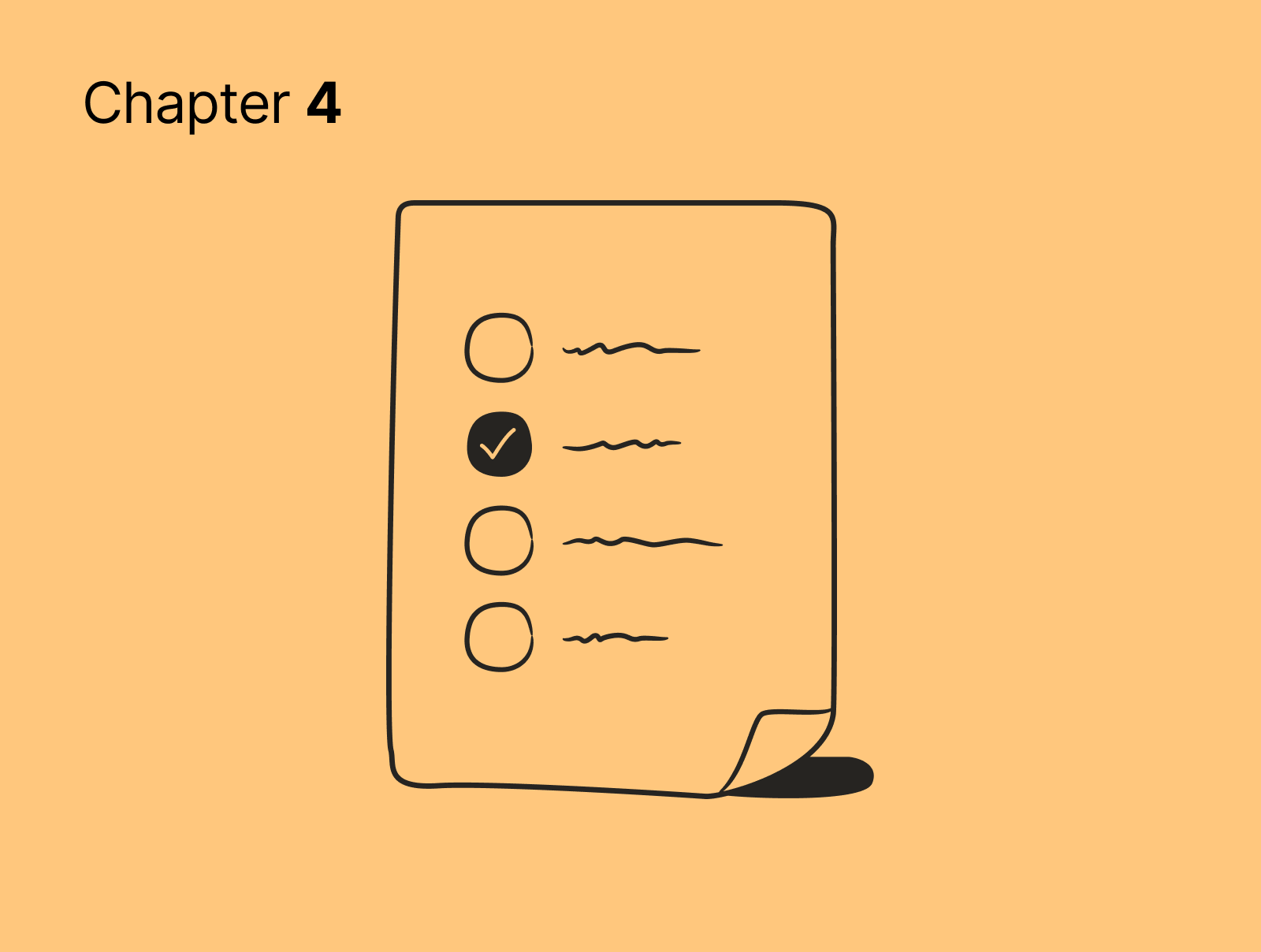 An illustration of a checkbox list with 2 items being ticked and 1 item having a x next to it