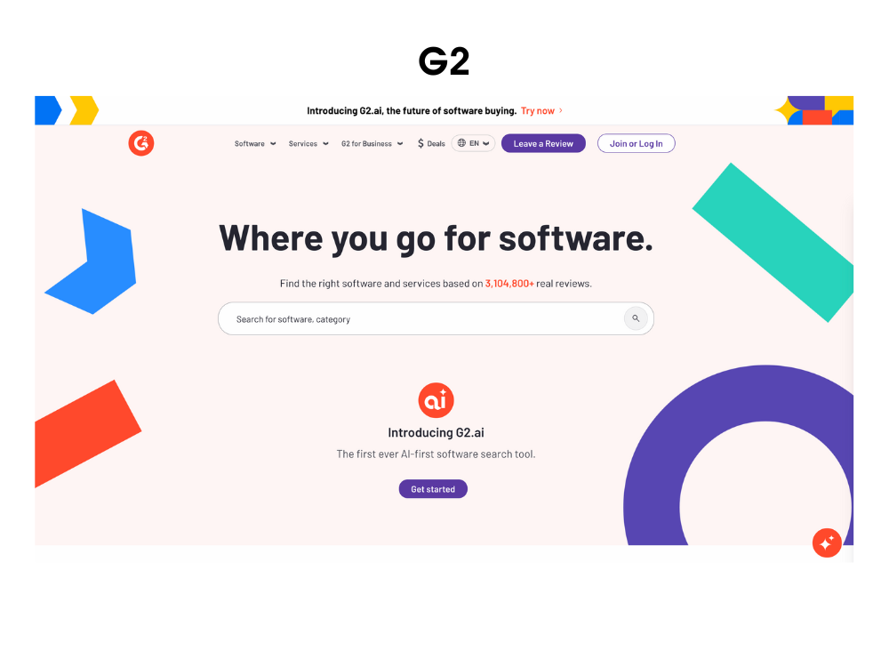 g2 homepage