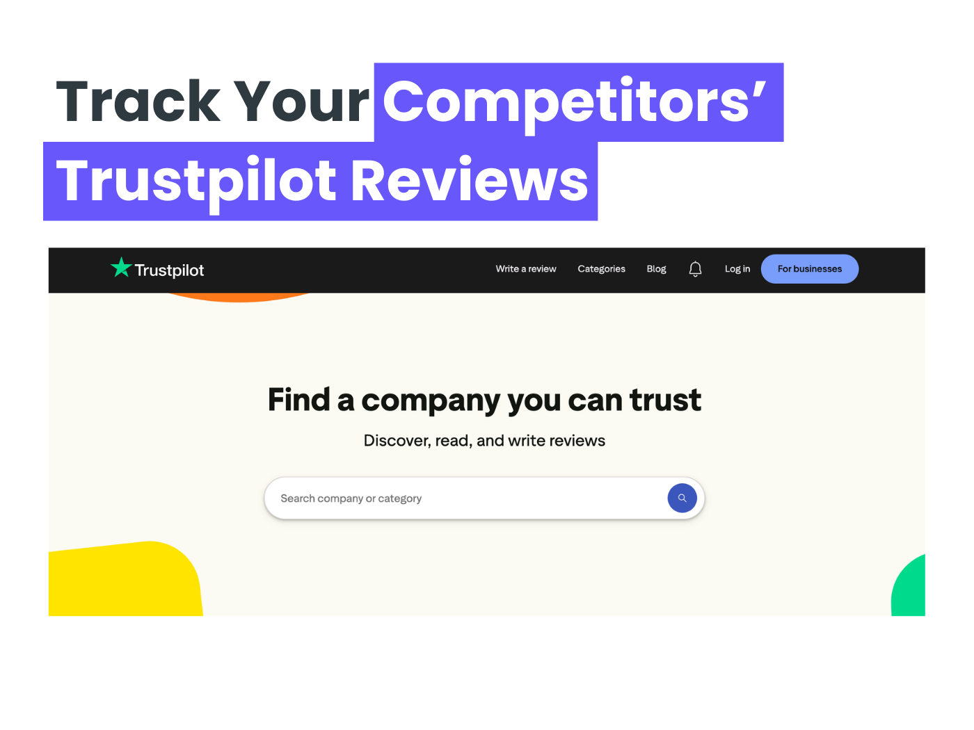 How to track your competitors' Trustpilot reviews