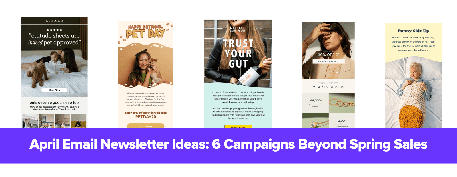 Best April Email Newsletter Ideas (with Examples)
