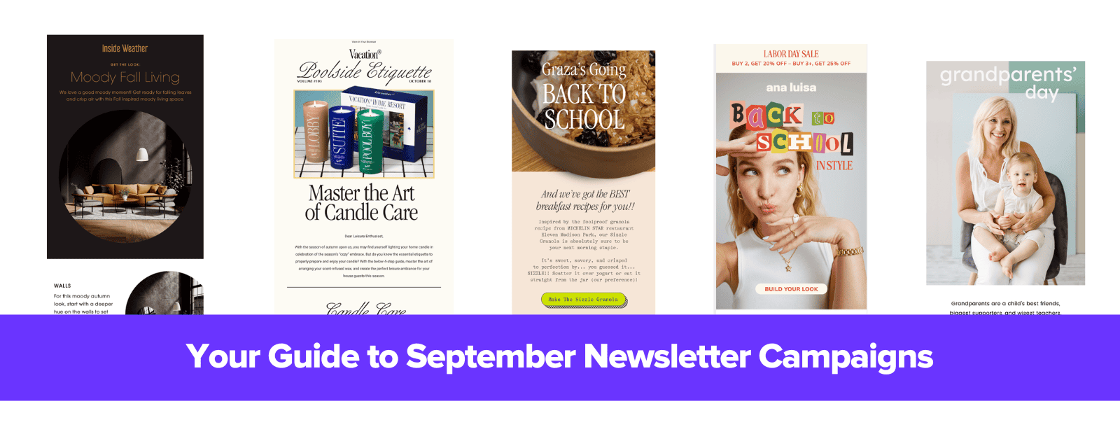 Fresh September Email Newsletter Ideas (with Examples)