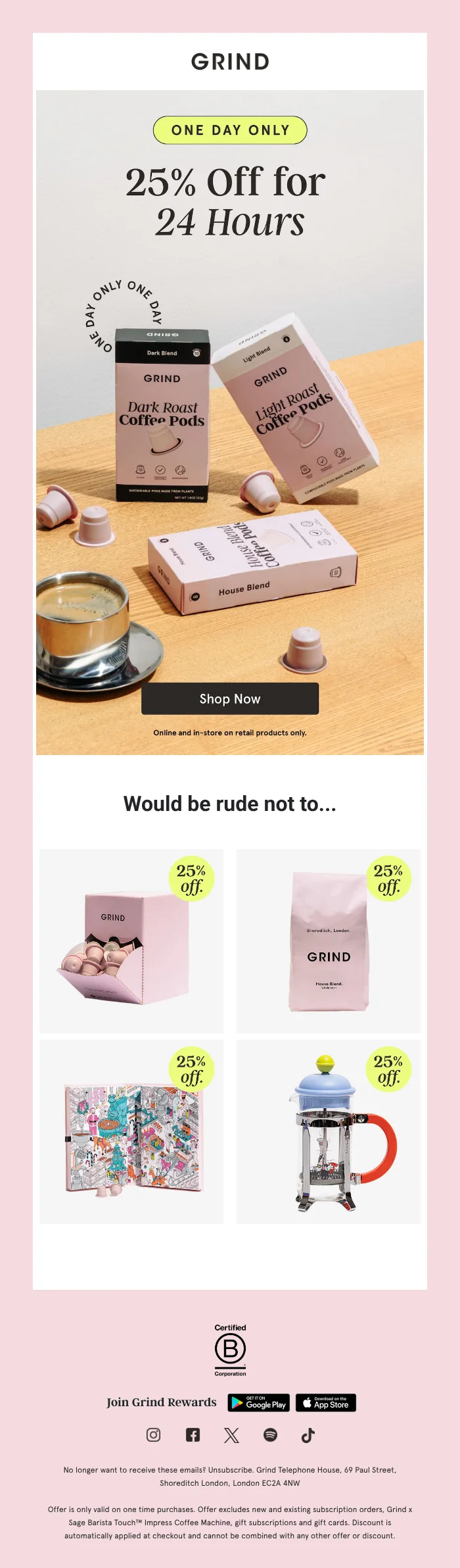 email example international coffee day